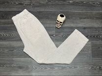 Мужские льняные брюки с манжетами (46-56)