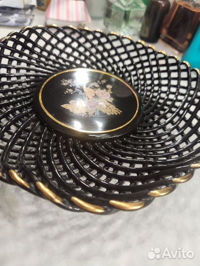 Ваза для фруктов стекло тонкое СССР