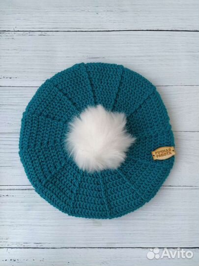 Вязаный Берет для девочки. Ручная работа