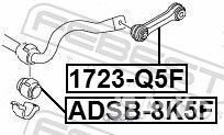 Тяга стабилизатора передняя 1723Q5F Febest