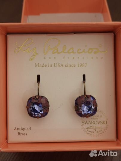 Винтаж серьги swarovski новые