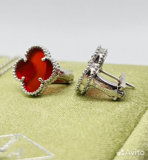 Серьги Кулон Браслет Van Cleef