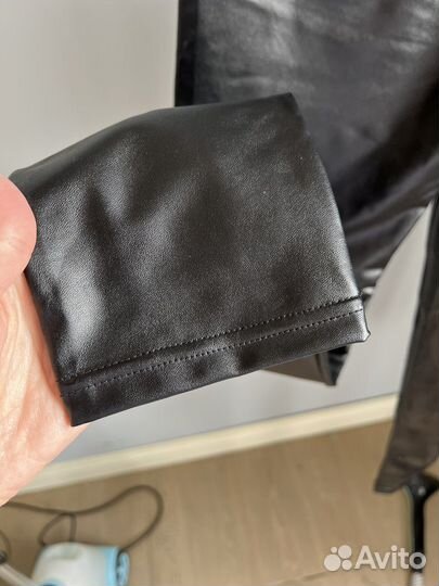 Брюки из экокожи