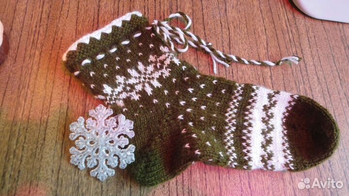 Носки вязаные шерстяные