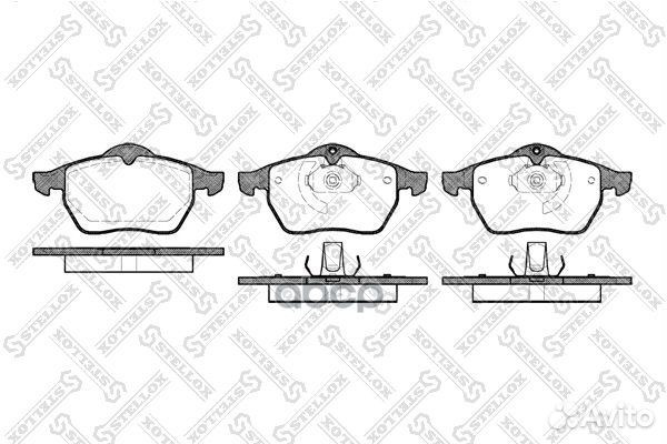 Колодки дисковые п. с антискр. пл Opel Calibra