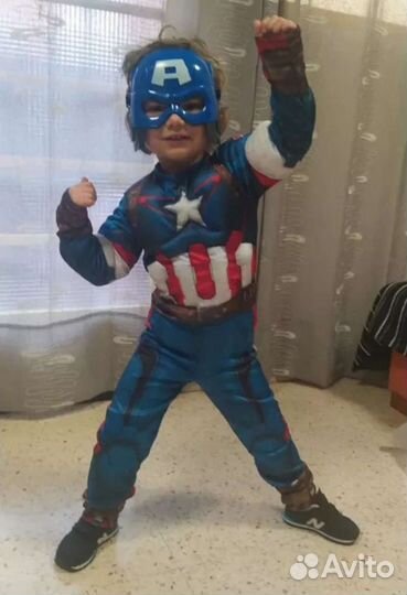 Новый костюм Капитан Америка (разм от 100 до 135)