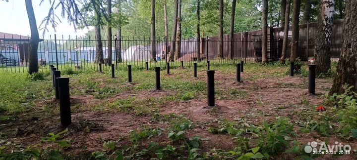 Винтовые сваи + монтаж