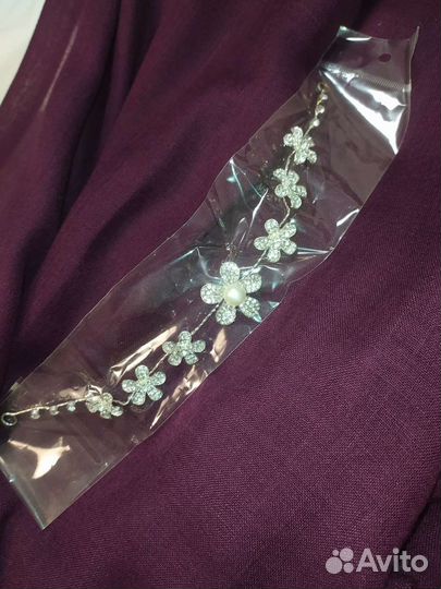 Аксессуары для причёски. Ободок новый и шпильки с