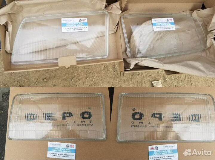 Стекло на фару Транспортер Т4 прямая T4 коса