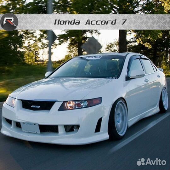 Накладки на пороги для Хонда Аккорд 7 2002-2008г.в