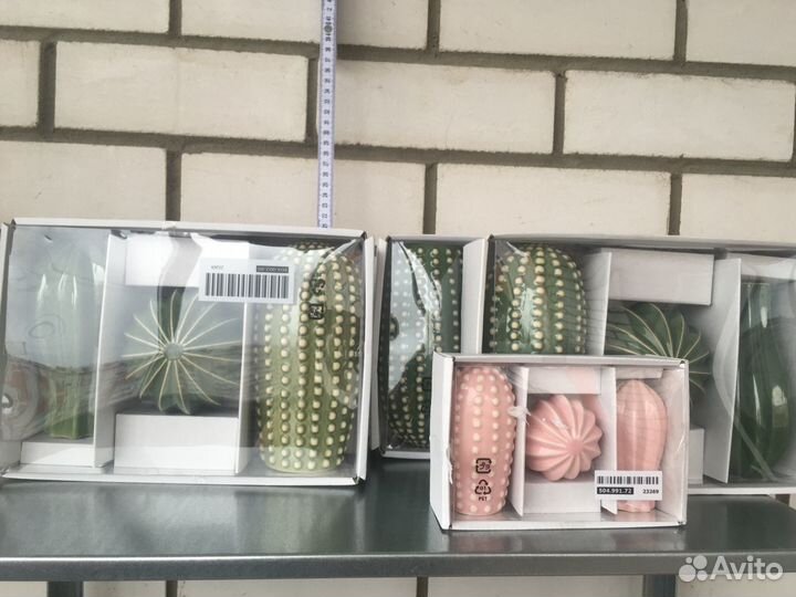 Кактус фигурка керамика