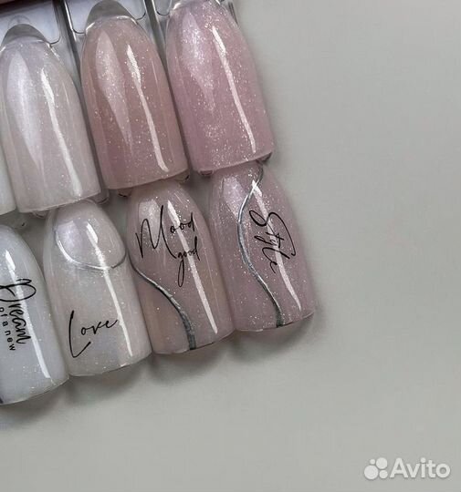 Гель для наращивания ногтей с шиммером