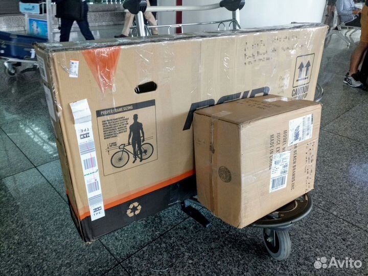 Упаковка велосипеда для транспортировки, коробка