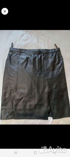 Кожаная юбка натуральная50-52