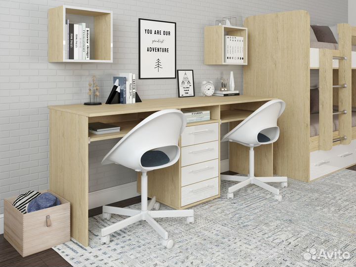 Компьютерный стол для двоих Лаворо