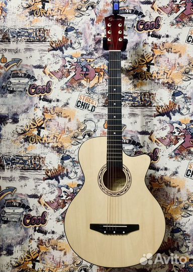 Гитара акустическая + тюнер