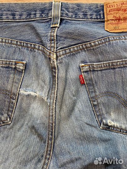 Джинсы Levis 501 33/34 голубые