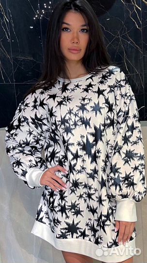 Худи оверсайз платье