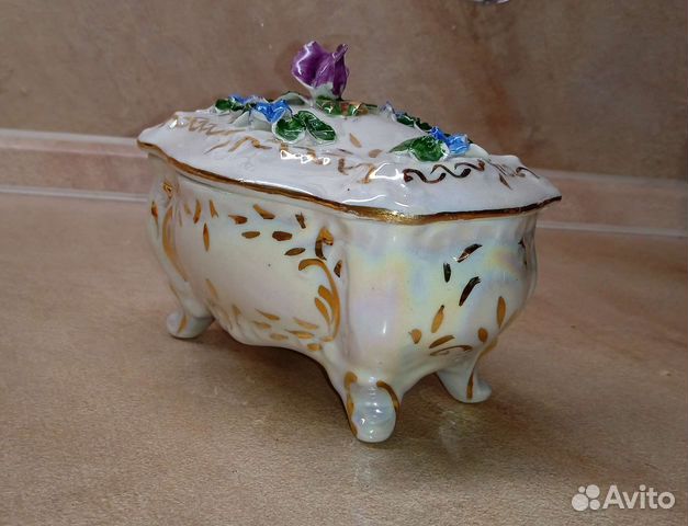 Бонбоньерка, шкатулка фарфоровая, ефз