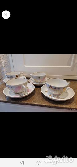 Чайник, чайная пара ссср, тарелки, розетки гдр