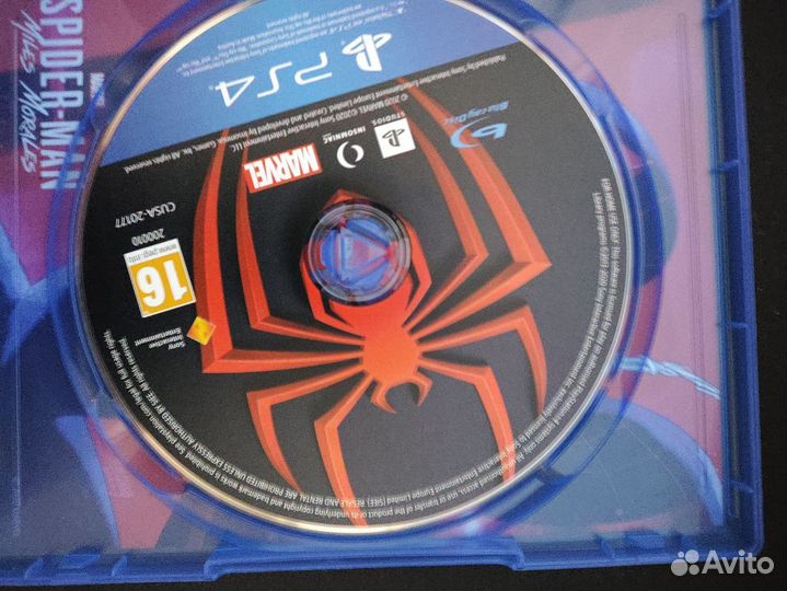Диски на ps4 человек паук Майлз моралес