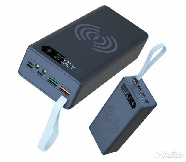 Powerbank повербанк беспроводная зарядка 36000