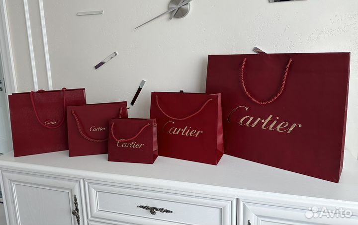 Пакет и открытка Cartier оригинал