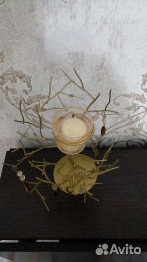 Подсвечник и подставка для украшений, 2 свечи