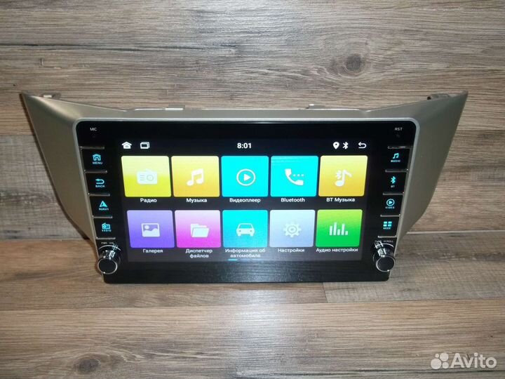 Магнитола Lexus RX300/330/350 Android с крутилками