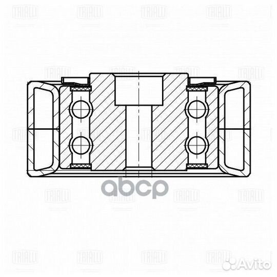Ролик ремня приводного VW crafter 16- (только р