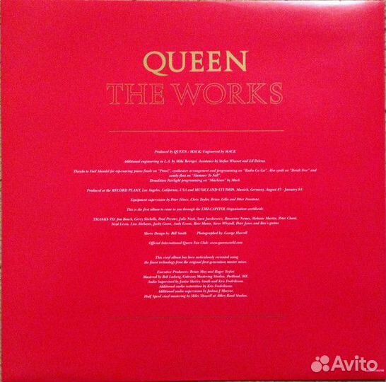 Пластинка Queen - The Works LP. Новая