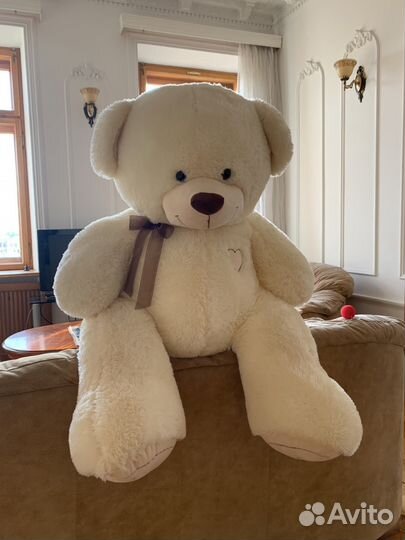 Мягкий медведь Фома 175 см (молочный)