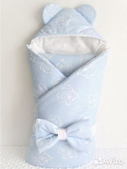 Конверт одеяло на выписку для мальчика