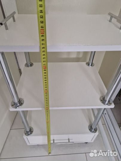 Тумбочка этажерка на колёсиках