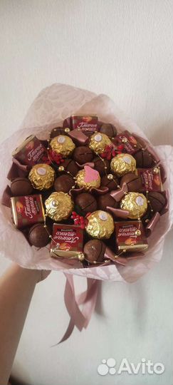 Букет из конфет/ореховый букет/сладкийбукет