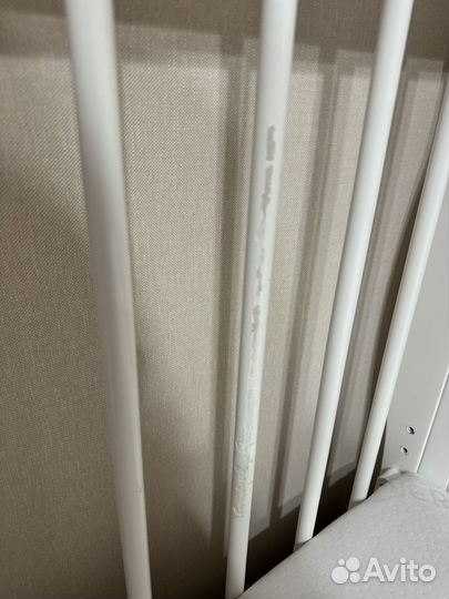 Кроватка 120х60 Красная звезда + матрас