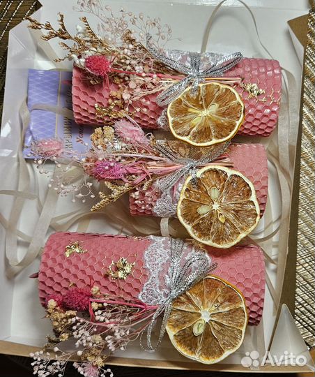 Свечи натуральные ручной работы