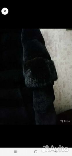 Шуба мутоновая с капюшоном