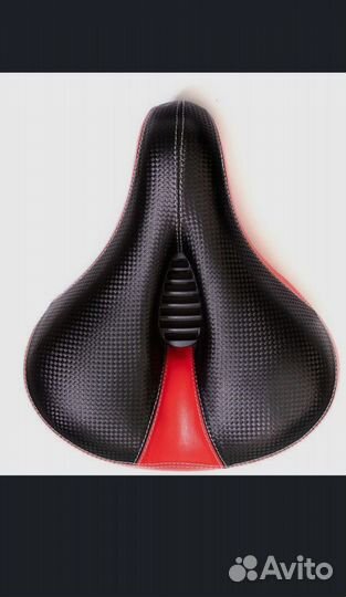 Седло велосипедное комфорт 265х230 мм, широкое