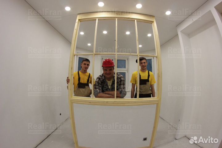 Натяжные потолки в клину