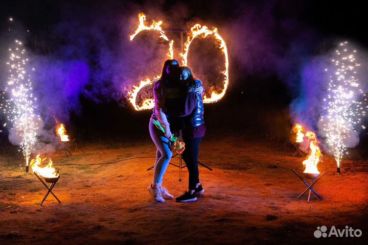 Холодные фонтаны на свадьбу