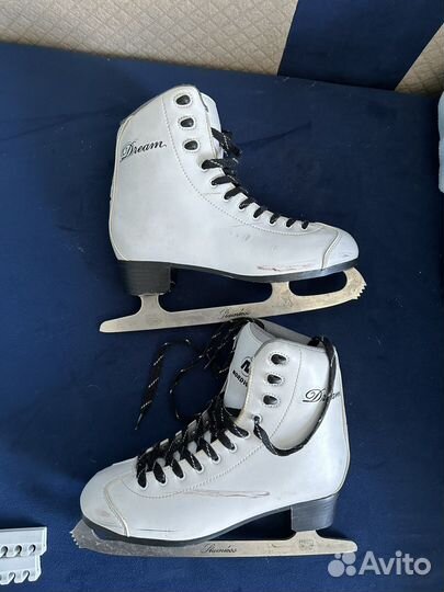 Коньки 41 женские с чехлом