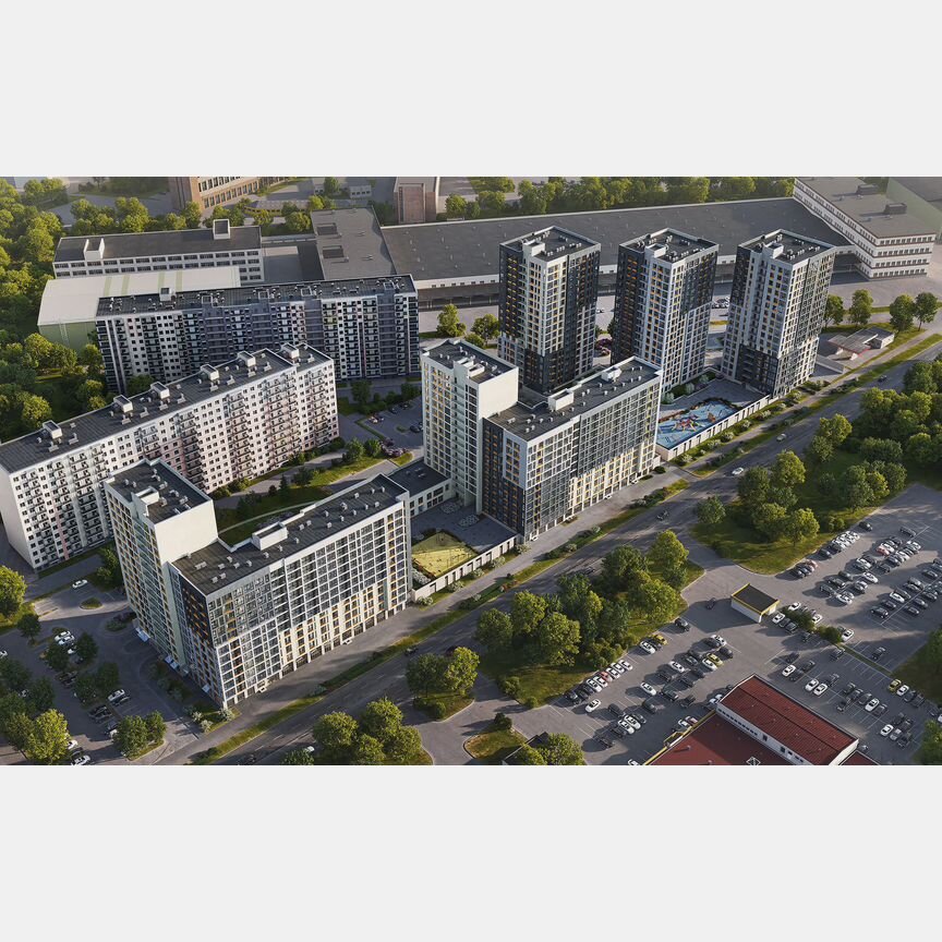 2-к. квартира, 69,3 м², 7/18 эт.