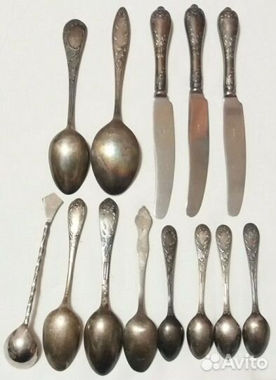 Набор столовых предметов (мельхиор)