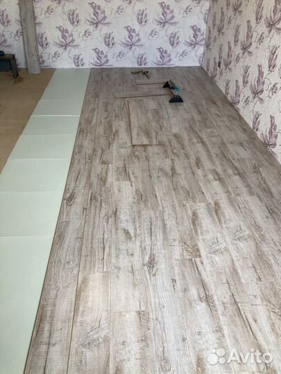 Укладка ламината, SPS плитки, пвх, Кварц винил