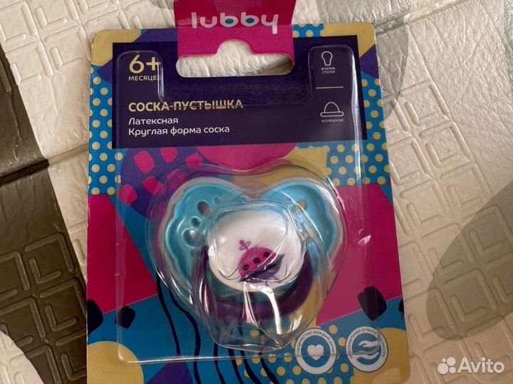 Соска lubby 6м + держатель от hb