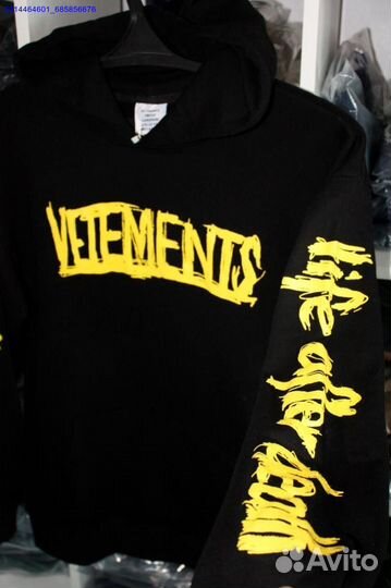Худи Vetements oversize black (Арт.11898)