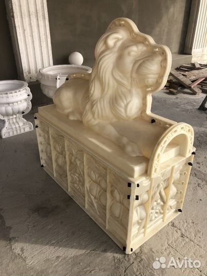 Форма для скульптур из бетона Лев