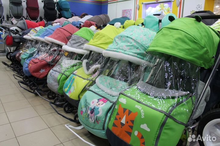 Санки коляски от производителя c колесами