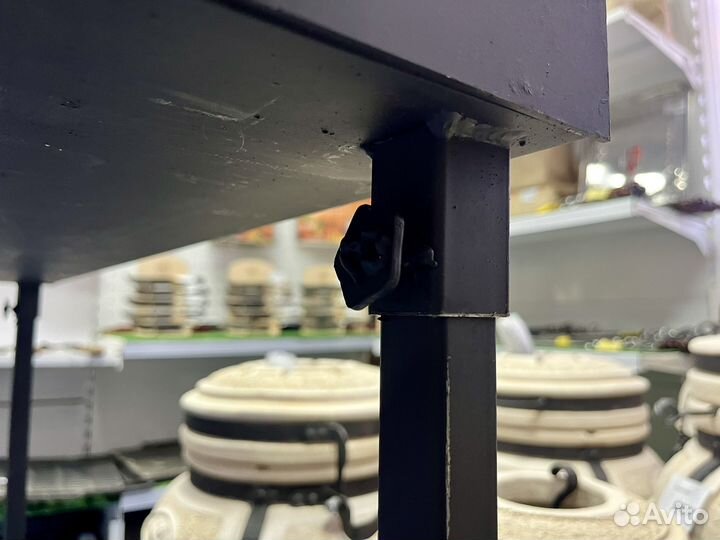 Мангал 3 мм с печью под казан с трубой разборный